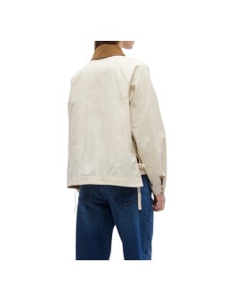 VESTE COURTE SABLE COL VELOURS FENTES LIENS MEDLAND LSP0304 CR31 BARBOUR FEMME dos