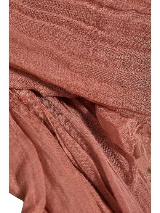 CHECHE PASHMINA CORAL SANDY MEGA 140X200 RP01F6469 SCAR 83 RICK OWENS FEMME tissu
