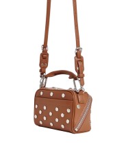 SAC JERI STUDDED MINI BOBBI BAG RAW SIENNE CAMEL JERIRS06 ESSENTIEL ANTWERP FEMME trois quarts dos