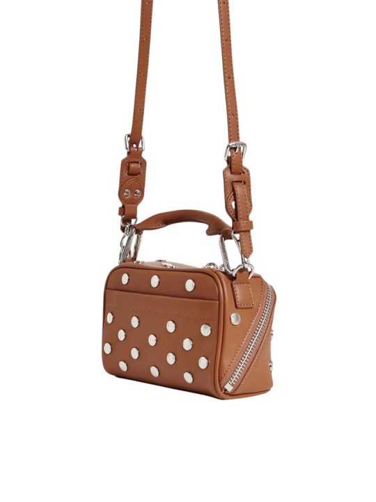 SAC JERI STUDDED MINI BOBBI BAG RAW SIENNE CAMEL JERIRS06 ESSENTIEL ANTWERP FEMME trois quarts dos