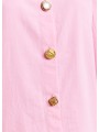 CHEMISE UNIE ROSE COL PELLE A TARTE BOUTONS BIJOUX JOMATO CO17 ESSENTIEL ANTWERP boutons