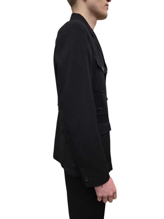 VESTE NOIR MULTIPOCHES TAILLE AJUSTEE M1R 2356 V01746 79 PAUL SMITH HOMME profil