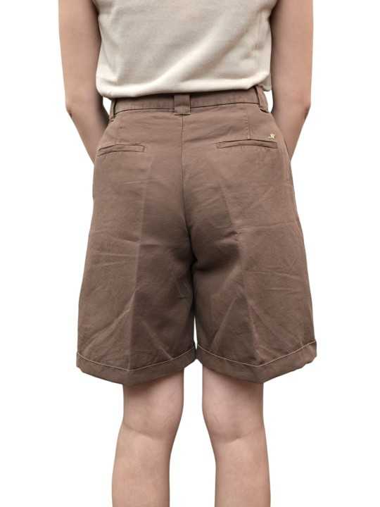 BERMUDA COTON LIN LYOCELL CHOCO BRIGITT MB372 107 MASONS FEMME Strasbourg boutique vêtements dos