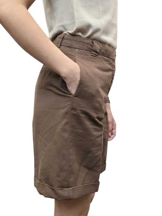 BERMUDA COTON LIN LYOCELL CHOCO BRIGITT MB372 107 MASONS FEMME Strasbourg boutique vêtements coté 1