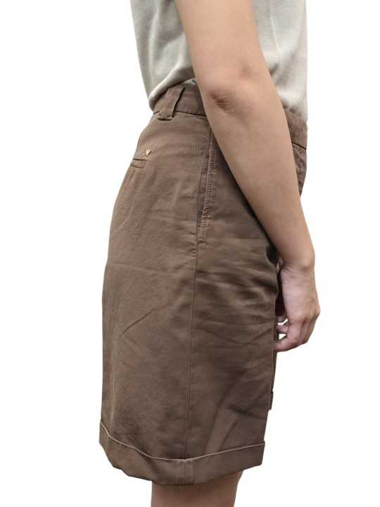 BERMUDA COTON LIN LYOCELL CHOCO BRIGITT MB372 107 MASONS FEMME Strasbourg boutique vêtements coté 2