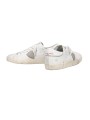 SNEAKERS PARIS CUIR BLANC LOGO CREME PRSX PRLU FG01 PHILIPPE MODEL HOMME