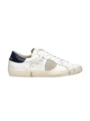 Sneakers Paris cuir blanc spoiler navy PRSX PRLU VZ03 Philippe Model homme boutique Strasbourg baskets base