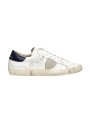 Sneakers Paris cuir blanc spoiler navy PRSX PRLU VZ03 Philippe Model homme boutique Strasbourg baskets base