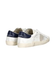 Sneakers Paris cuir blanc spoiler navy PRSX PRLU VZ03 Philippe Model homme boutique Strasbourg baskets spoiler