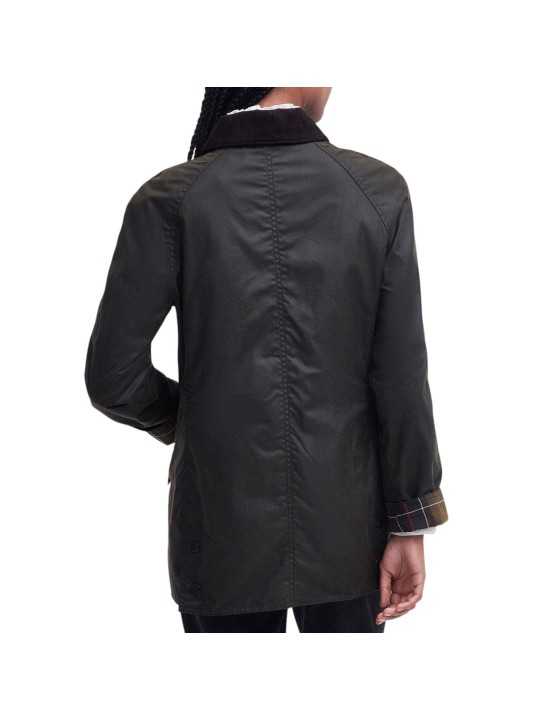 VESTE BEADNELL VERT OLIVE LWX 0668 OL71 BARBOUR FEMME STRASBOURG dos