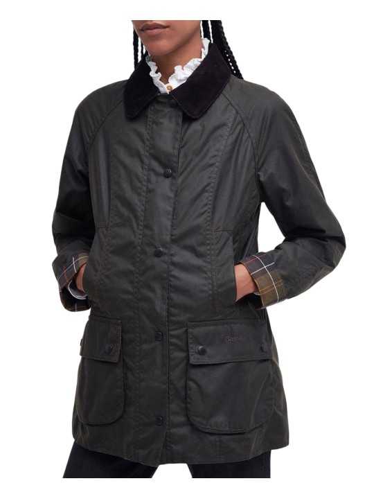VESTE BEADNELL VERT OLIVE LWX 0668 OL71 BARBOUR FEMME STRASBOURG face 2