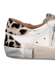 Sneakers Paris cuir blanc spoiler léopard Philippe Model Femme PRLD VXA1 baskets boutique Strasbourg online store shop arr