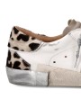 Sneakers Paris cuir blanc spoiler léopard Philippe Model Femme PRLD VXA1 baskets boutique Strasbourg online store shop arr