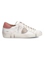 Sneakers Paris cuir blanc spoiler rose Philippe Model Femme PRLD VD05 Strasbourg boutique shop store online baskets front2