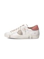 Sneakers Paris cuir blanc spoiler rose Philippe Model Femme PRLD VD05 Strasbourg boutique shop store online baskets in
