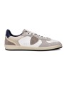 SNEAKERS PGAL CUIR BLANC SUEDE TAUPE PGLU VD02 PHILIPPE MODEL HOMME boutique Strasbourg baskets shop store online front