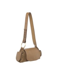 SAC MARINE VIGNE EN CUIR TAUPE CLARIS VIROT bag Strasbourg boutique shop store online-MAR-CUI-TAU-4657A profil