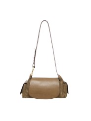 SAC MARINE VIGNE EN CUIR TAUPE CLARIS VIROT bag Strasbourg boutique shop store online-MAR-CUI-TAU-4657A front