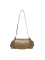 SAC MARINE VIGNE EN CUIR TAUPE CLARIS VIROT bag Strasbourg boutique shop store online-MAR-CUI-TAU-4657A front
