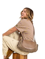 SAC MARINE VIGNE EN CUIR TAUPE CLARIS VIROT bag Strasbourg boutique shop store online-MAR-CUI-TAU-4657A postier