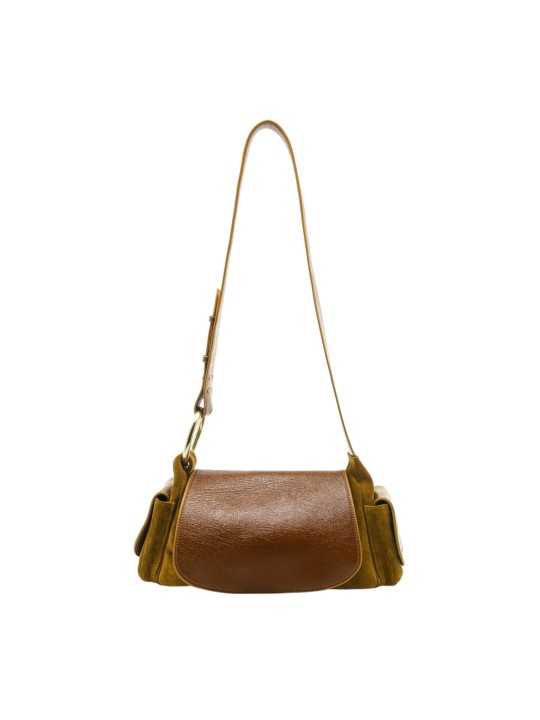 SAC MARINE VIGNE EN CUIR TABAC CLARIS VIROT bag Strasbourg boutique shop store online-MAR-CUI-TAB-4658A front