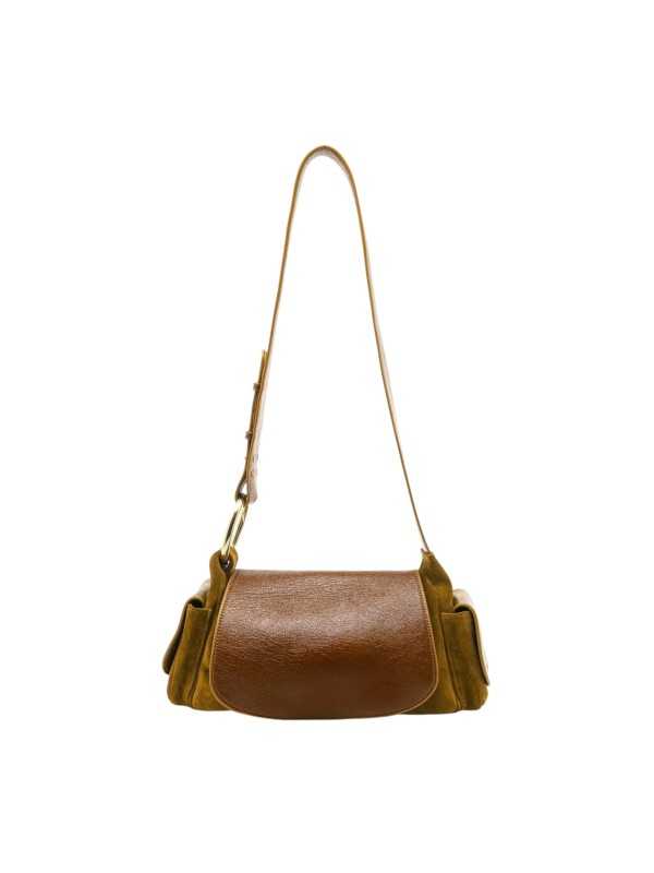 SAC MARINE VIGNE EN CUIR TABAC CLARIS VIROT bag Strasbourg boutique shop store online-MAR-CUI-TAB-4658A front