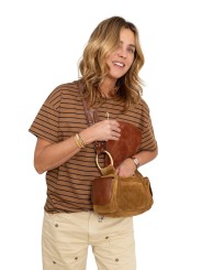 SAC MARINE VIGNE EN CUIR TABAC CLARIS VIROT bag Strasbourg boutique shop store online-MAR-CUI-TAB-4658A look
