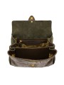 Sac à main Louise python soufflet suède kaki Claris Virot 4672 boutique Strasbourg bag shop store online int