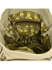 SAC LENNY CUIR BUBBLE VERT CLAIR GROSSES POCHES CARGO 4587 CLARIS VIROT LENNY VERDELATTE BUBBLE boutique Strasbourg bag shop 3