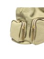SAC LENNY CUIR BUBBLE VERT CLAIR GROSSES POCHES CARGO 4587 CLARIS VIROT LENNY VERDELATTE BUBBLE boutique Strasbourg bag shop 4