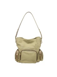 SAC LENNY CUIR BUBBLE VERT CLAIR GROSSES POCHES CARGO 4587 CLARIS VIROT LENNY VERDELATTE BUBBLE boutique Strasbourg bag shop 2