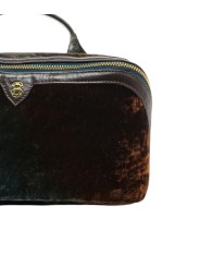 Trousse de toilette pan de velours Charlotte terracielo Claris Virot 4560 boutique Strasbourg store bag vue