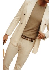 CEINTURE CANTERBURY CHEVRON CLUB BROWN & BEIGE LA BOUCLE STRASBOURG 3
