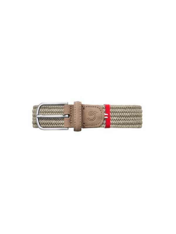 CEINTURE LAZIO SUEDE WAXED COTTON TAUPE LA BOUCLE STRASBOURG FASHION 1