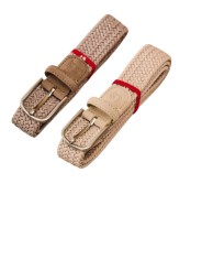 CEINTURE KNOKKE SUEDE DUO BEIGE LA BOUCLE STRASBOURG FASHION MIXTE focus