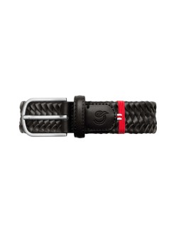 CEINTURE MILANO LEATHER BLACK LA BOUCLE STRASBOURG FASHION focus