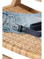 CEINTURE PUGLIA WAXED COTTON DARK BLUE LA BOUCLE STRASBOURG FASHION détail 1