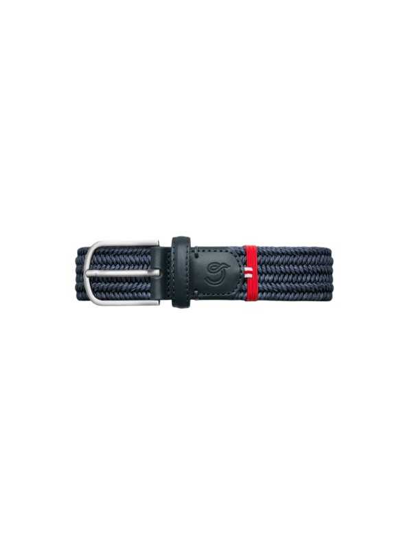 CEINTURE PUGLIA WAXED COTTON DARK BLUE LA BOUCLE STRASBOURG FASHION focus