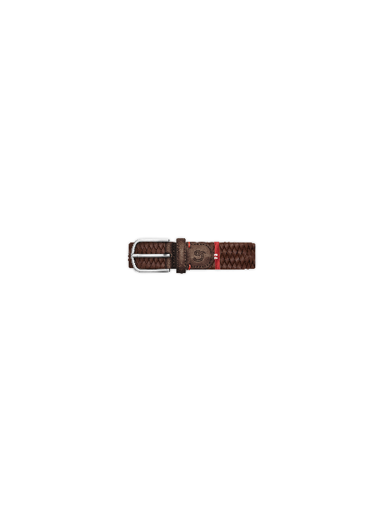 CEINTURE ROMA LEATHER BROWN LA BOUCLE STRASBOURG FASHION focus