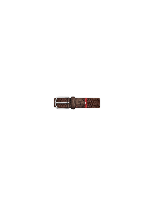 CEINTURE ROMA LEATHER BROWN LA BOUCLE STRASBOURG FASHION focus