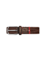 CEINTURE ROMA LEATHER BROWN LA BOUCLE STRASBOURG FASHION focus