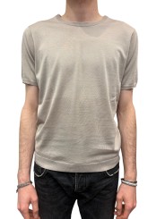 MAILLE COL ROND MANCHES COURTES SABLE U0288 M5208 15 UNGARO HOMME STRASBOURG face