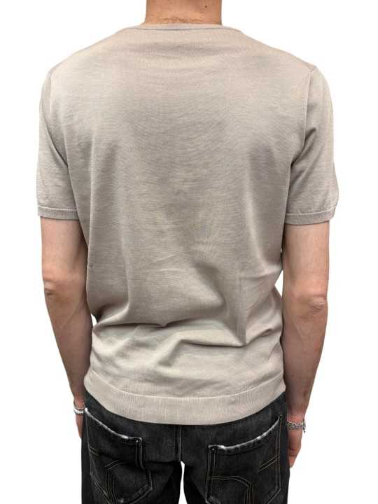 MAILLE COL ROND MANCHES COURTES SABLE U0288 M5208 15 UNGARO HOMME STRASBOURG dos