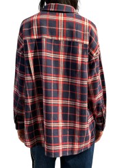 CHEMISE CARREAUX BLEU ROUGE SEQUINS BLEU KIRKE K1FS ESSENTIEL ANTWERP Strasbourg Fashion dos