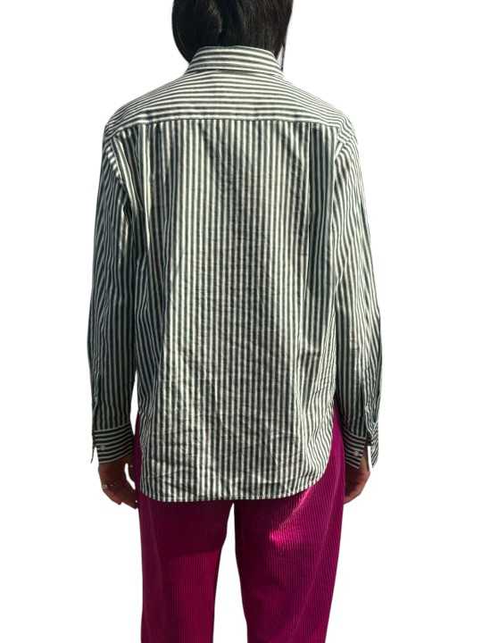 CHEMISE RAYEE VERTE BLANCHE FLEURS SEQUINS ROSE KDOT K3FW ESSENTIEL ANTWERP Strasbourg fashion dos CHEMISE RAYEE VERTE BLANCHE FLEURS SEQUINS ROSE KDOT K3FW ESSENTIEL ANTWERP Strasbourg fashion dos