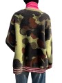 CARDIGAN CAMO LISERE ROSE FLUO KAMOO K1DA ESSENTIEL ANTWERP Strasbourg fashion dos