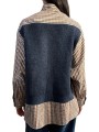 CHEMISE CARREAUX BLEU MARRON MAILLE NAVY BIJOUX KUTE K2KQ Strasbourg fashion dos