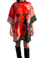 ROBE NEOPRANE IMPRIME PSY ORANGE ROSE VERT KLASSIQUE K1FS Strasbourg Fashion avant