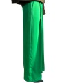 PANTALON CREPE LARGE PINCES VERT FLUO KELSEA KQ23 Strasbourg Fashion côté