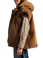 DOUDOUNE ECO FOURRURE MANCHES AMO CHOCOLAT K BEAUTY BA08 Strasbourg fashion côté amovible